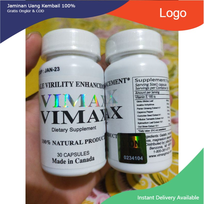 Ready Stock Vimax Asli 100% Original Canada Barcode