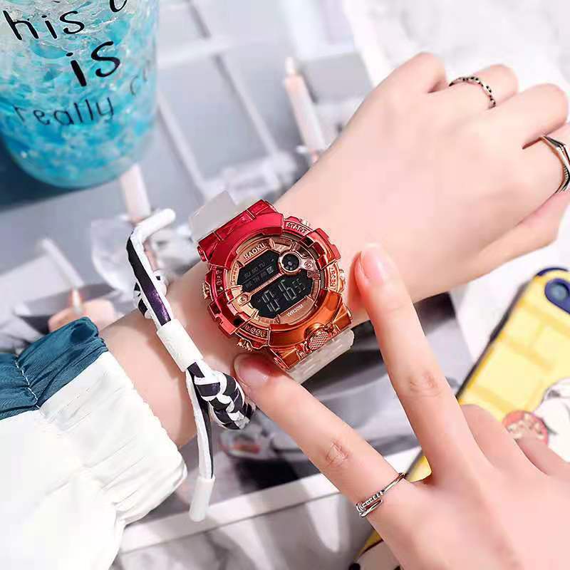 Jam Tangan Wanita Dan Pria Sport Digital Transparan Casual Fashion / Jam Tangan Digital Import