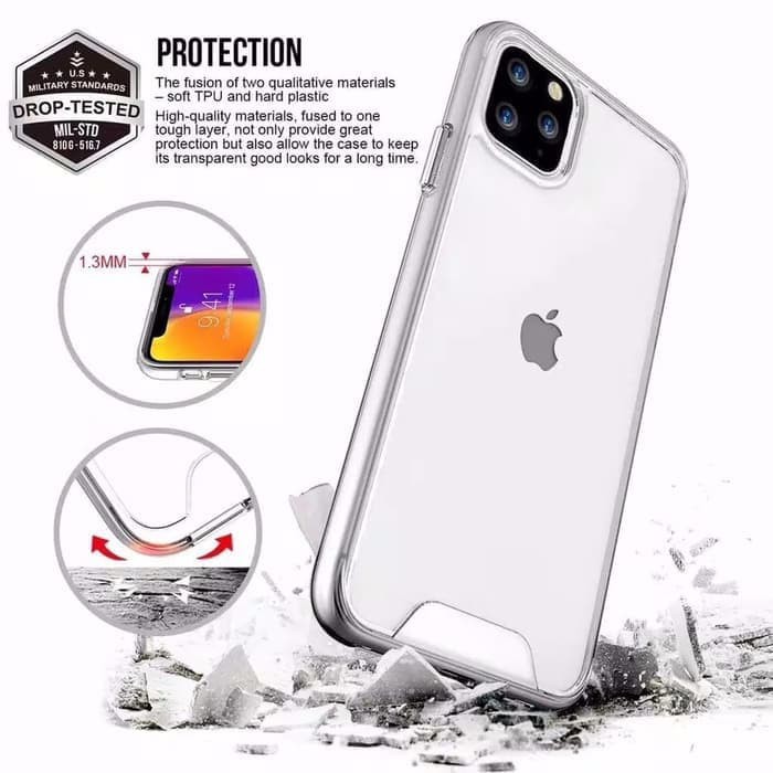 C121 Iphone  X / XS / XR / XS MAX Military Space Clear Premium Case Casing