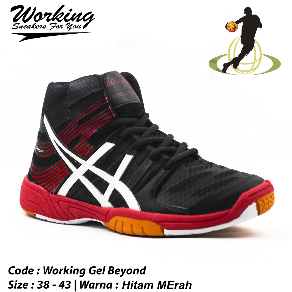 Sepatu Sneakers Pria Working Gel Beyound Sepatu Olahraga Basket