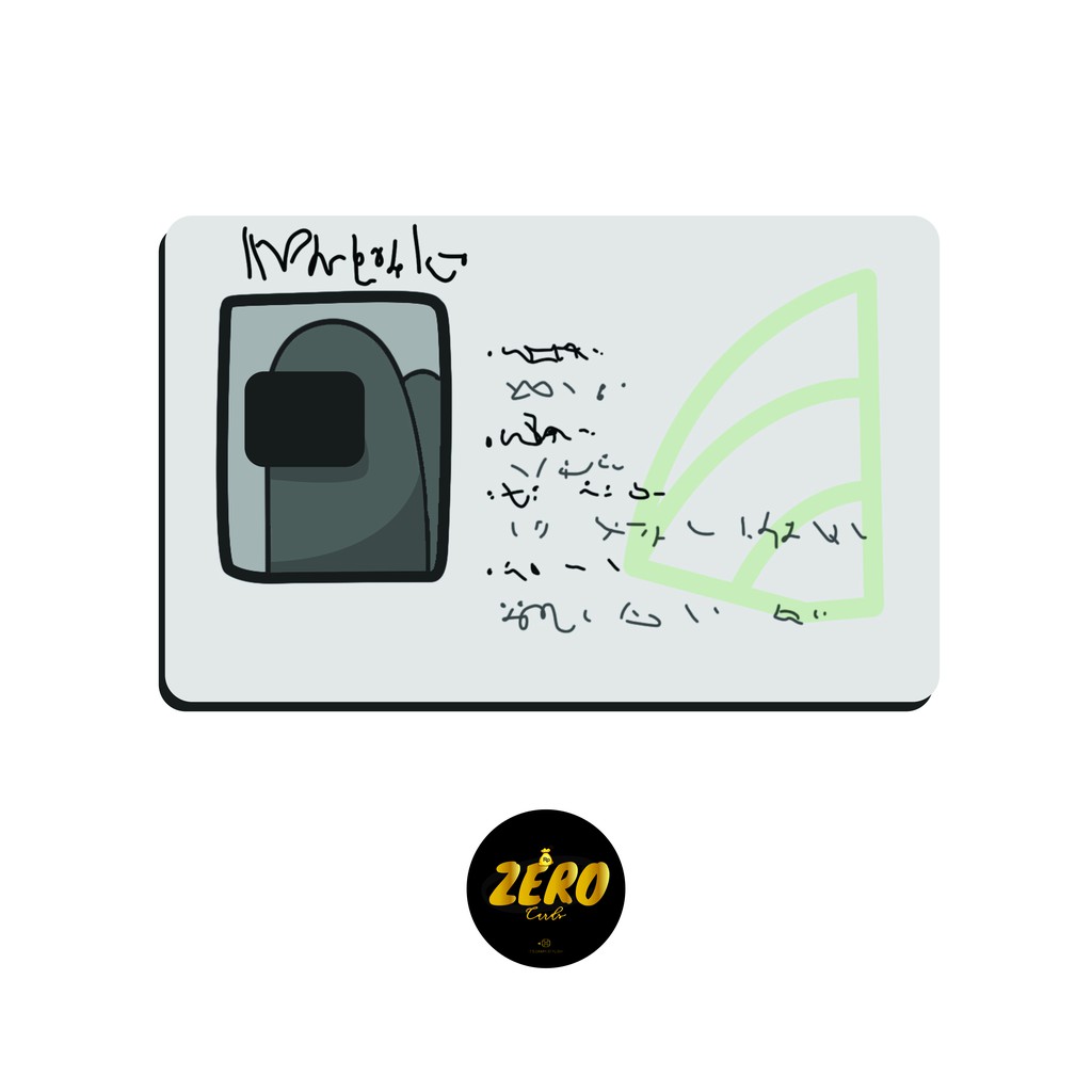 Catalog AMONG US HOLOGRAM ZeroSkinCard ATM  (Skin/Sticker kartu ATM) PREMIUM
