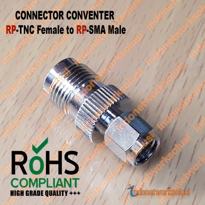 KONEKTOR CONNECTOR CONVERTER RP-TNC Female to RP-SMA Male