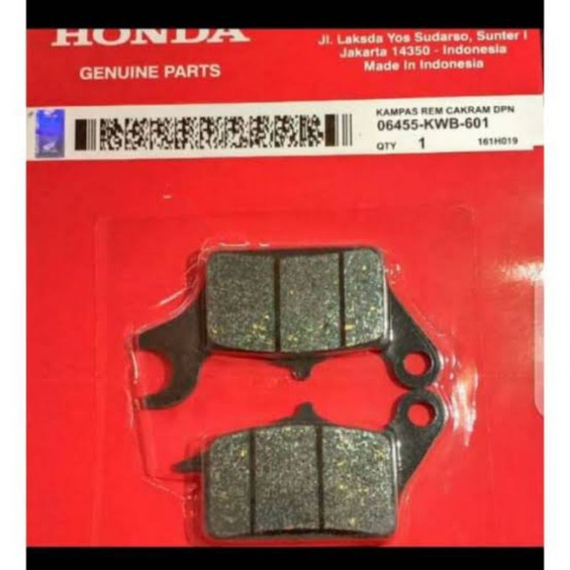 Kampas rem depan honda blade revo abs KWB