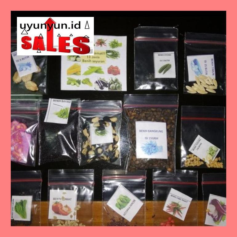 

S504Yts Paket Hemat!!! Benih Sayuran 13 Jenis Bibit Sayur Dan Buah S50F40Dfjt