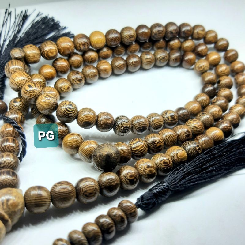 Tasbih Gali Kelor Natural 99butir 8mm Asli