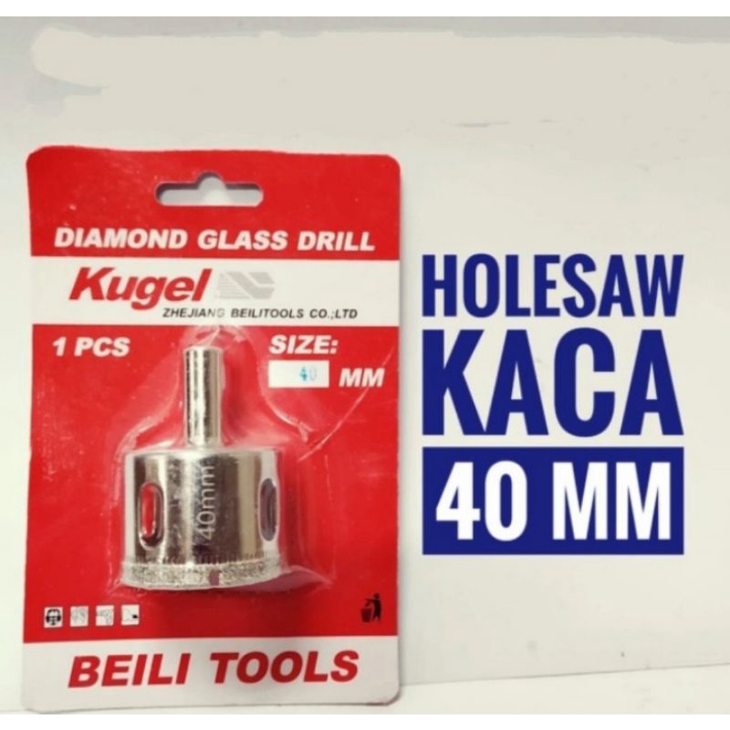 holesaw kaca kugel 40mm - mata bor kaca