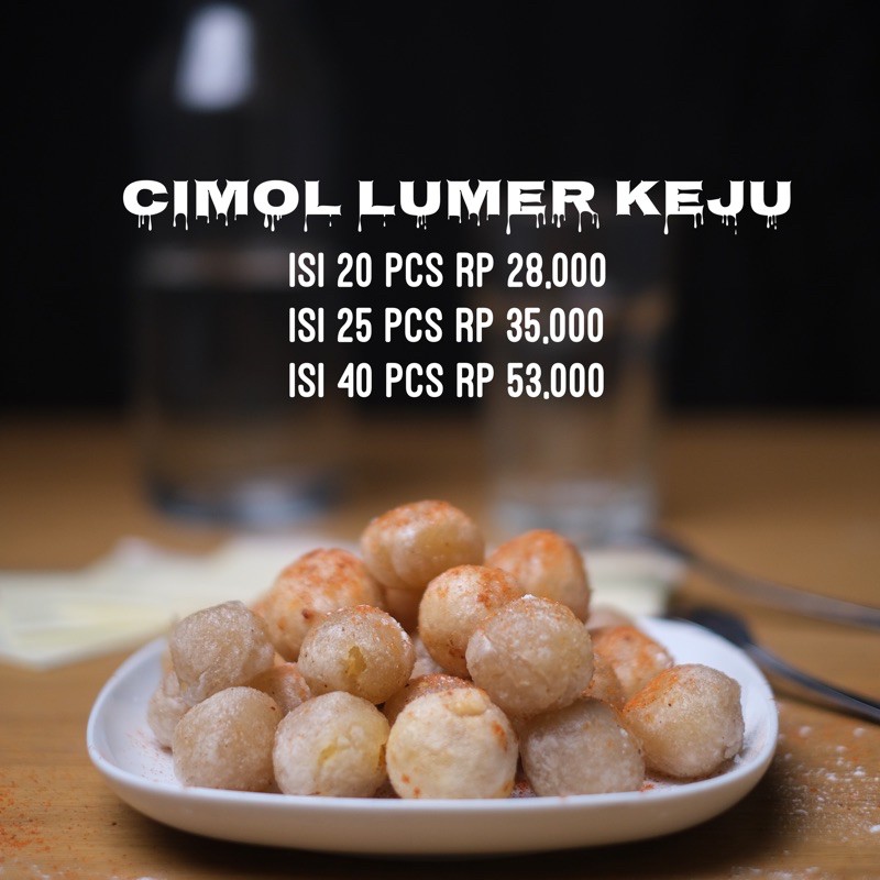 

Cimol Lumer Keju Leleh Mozarella isi 25 pcs | Warteg Boss