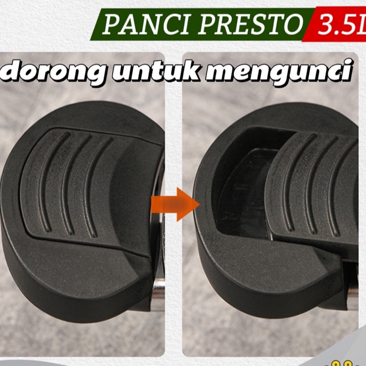 ( BISA COD ) PROMO PANCI PRESTO 3,5 LITER TEFLON VIRAL ANTI LENGKET 24 CM / PRESSURE COOKER POT ANTI LENGKET / PANCI PRESTO TOTIPOTENT / PANCI PRESTO MURAH VIRAL BAGUS / PANCI ANTI LENGKET / PANCI PRESTO MELUNAKKAN DAGING