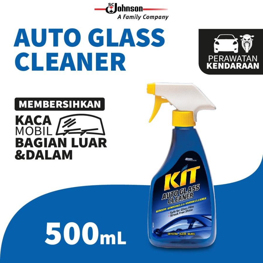 KIT Auto Glass Cleaner 500mL / Pembersih / efek daun talas Kaca Mobil