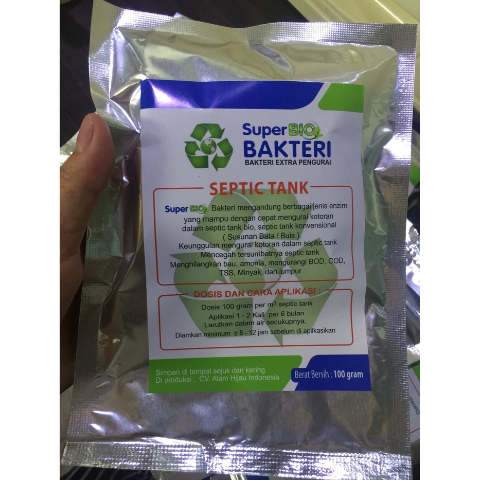 Super bio bakteri Bubuk pengurai tinja untuk septic tank sepiteng