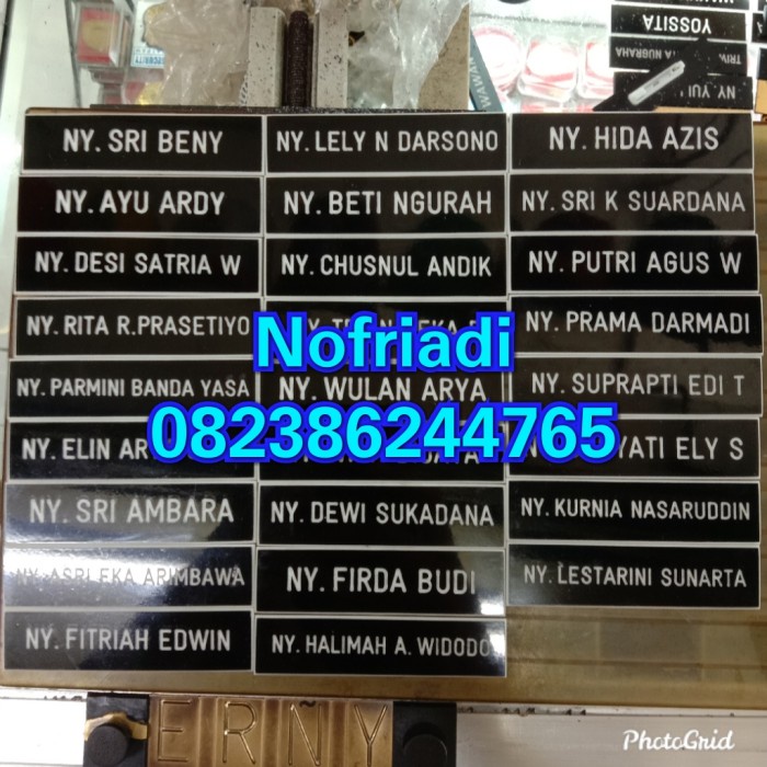 

Mantap Name Tag/Papan Nama Dada Lis Putih_Peniti Berkualitas