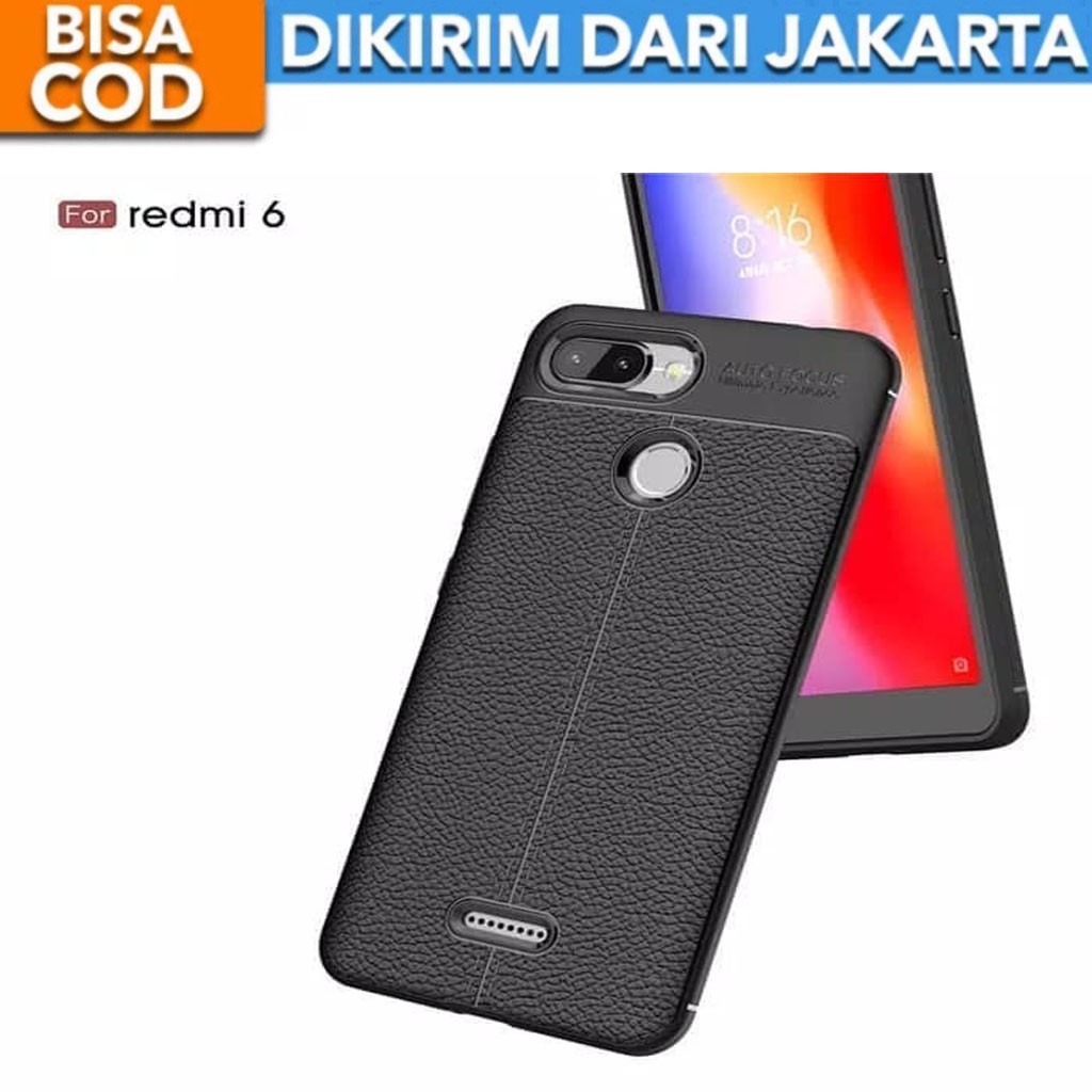 Case Auto Focus Xiaomi Redmi 6 Leather Experience SoftCase Slim Ultimate / Casing Kulit