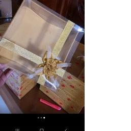 

♔ Kotak Hantaran Seserahan Mika Tempat Kue warna gold ☊