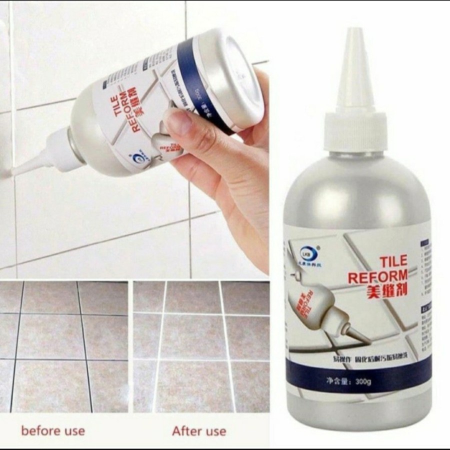 Cairan Pengisi Celah Nat Keramik Anti Jamur Tile Reform 150ml - Putih