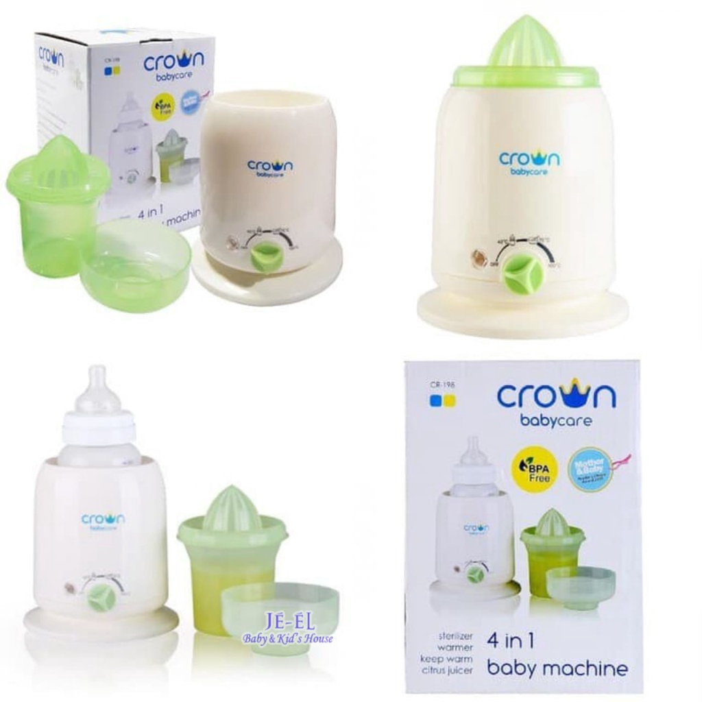 Crown Warmer Sterilizer 4 in 1 Baby Machine CR198  Steril + Penghangat Botol