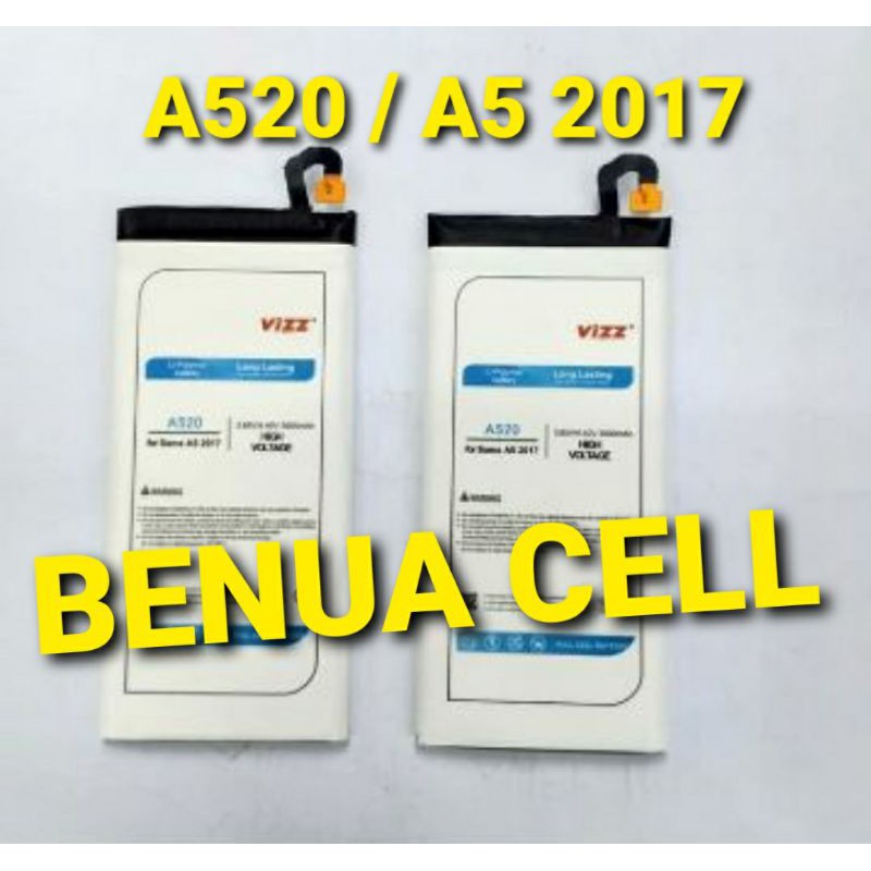 BATRE BATERAI BATEREI VIZZ - VIZZ DOBEL POWER SAMSUNG GALAXY A520 A5 2017