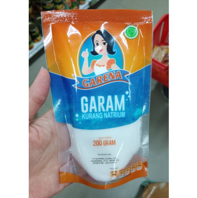 

GARENA garam kurang natrium / less sodium salt 200 gr