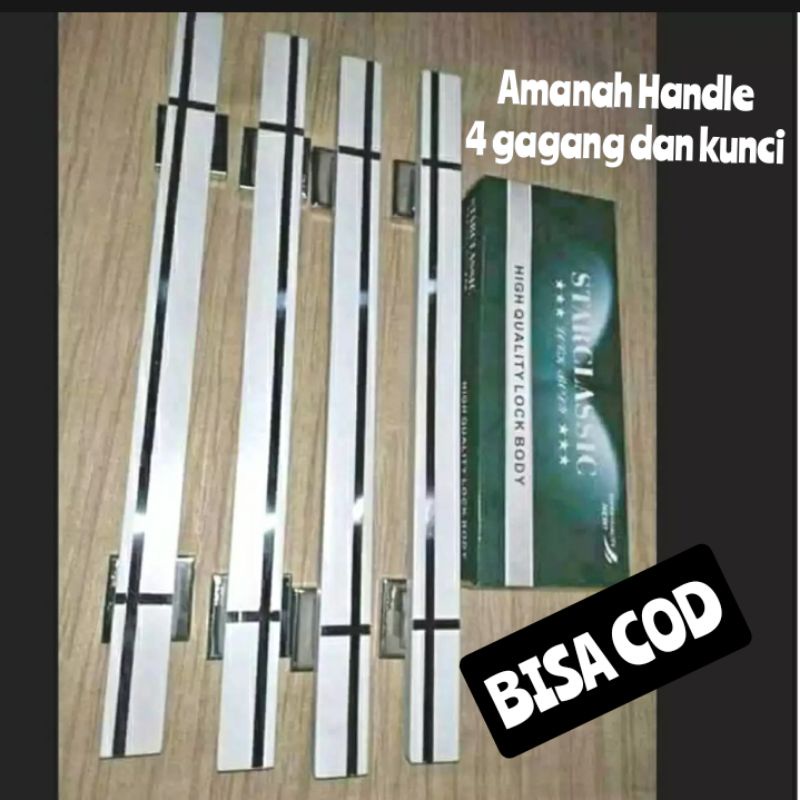 fullset 60CM kunci lengkap Handel Pintu Rumah 60cm Gold