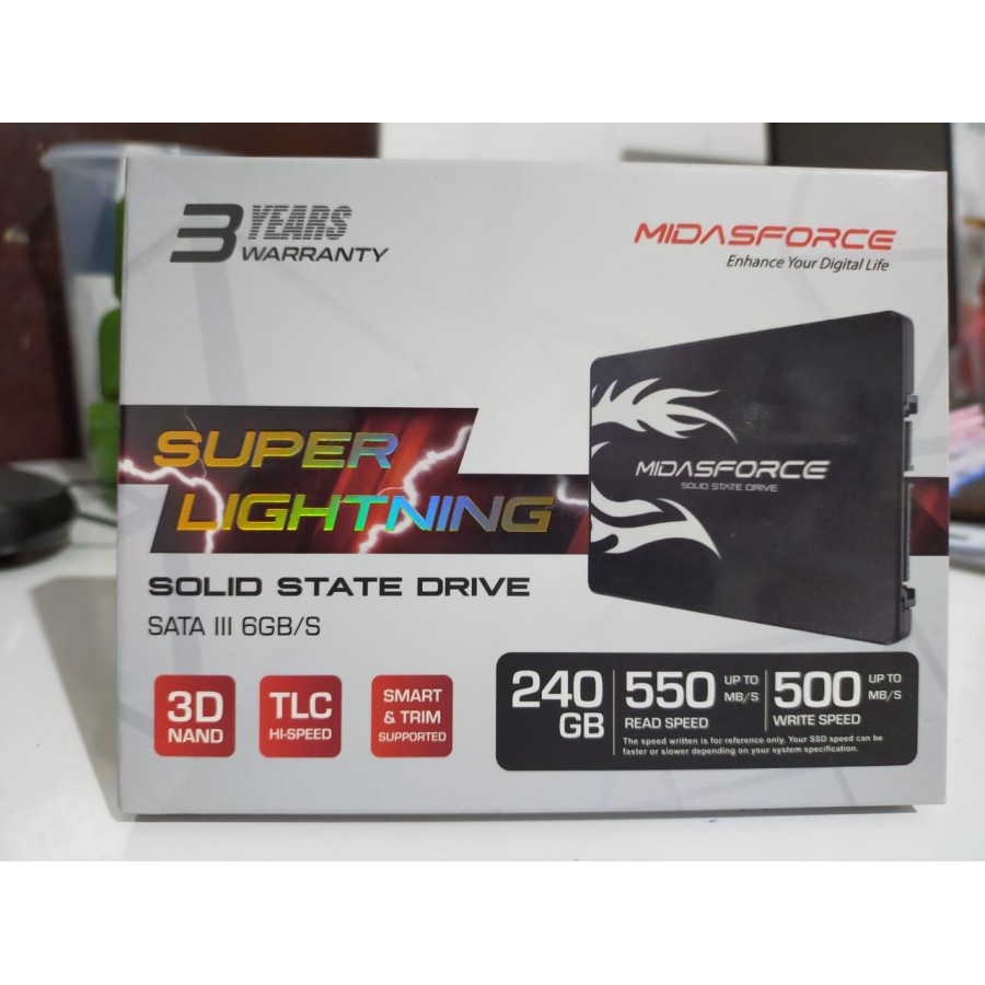 SSD MIDAS FORCE 240GB SATA 3 SUPERLIHTNING