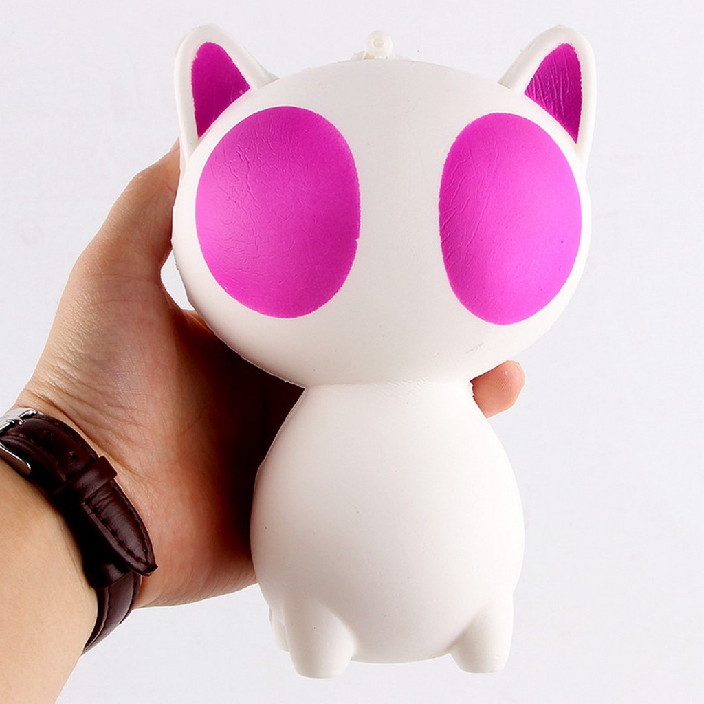 Squishy Kucing Mata Belo Big Eyes Alien Cat SanQi Elan Original