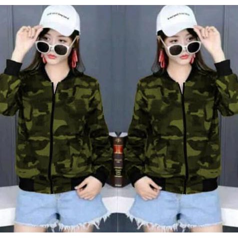 Jaket Army CL jaket wanita babyterry army