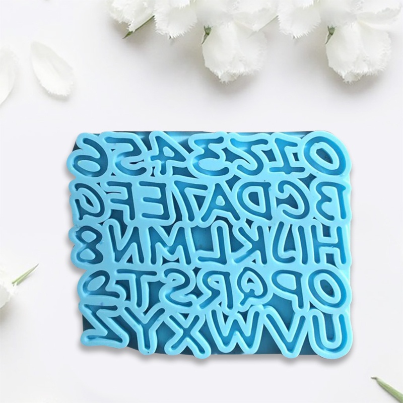 SIY  Alphabet Epoxy Resin Mold English Letters Number Pendant Casting Silicone Mould DIY Crafts Jewelry Making Tools