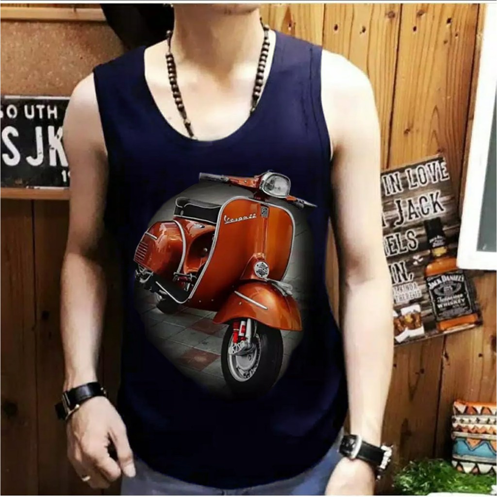 Asgard777 - Singlet VESPA / singlet terbaru / singlet pria / kaos dalam / singlet motif