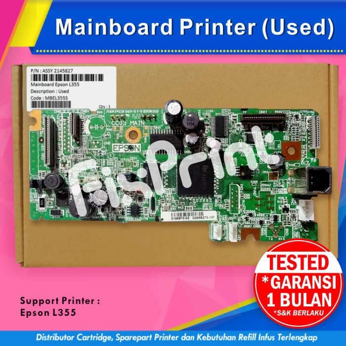 Mainboard Motherboard Epson L355- Logic Board Printer Epson L355 l355 FPJNew1876