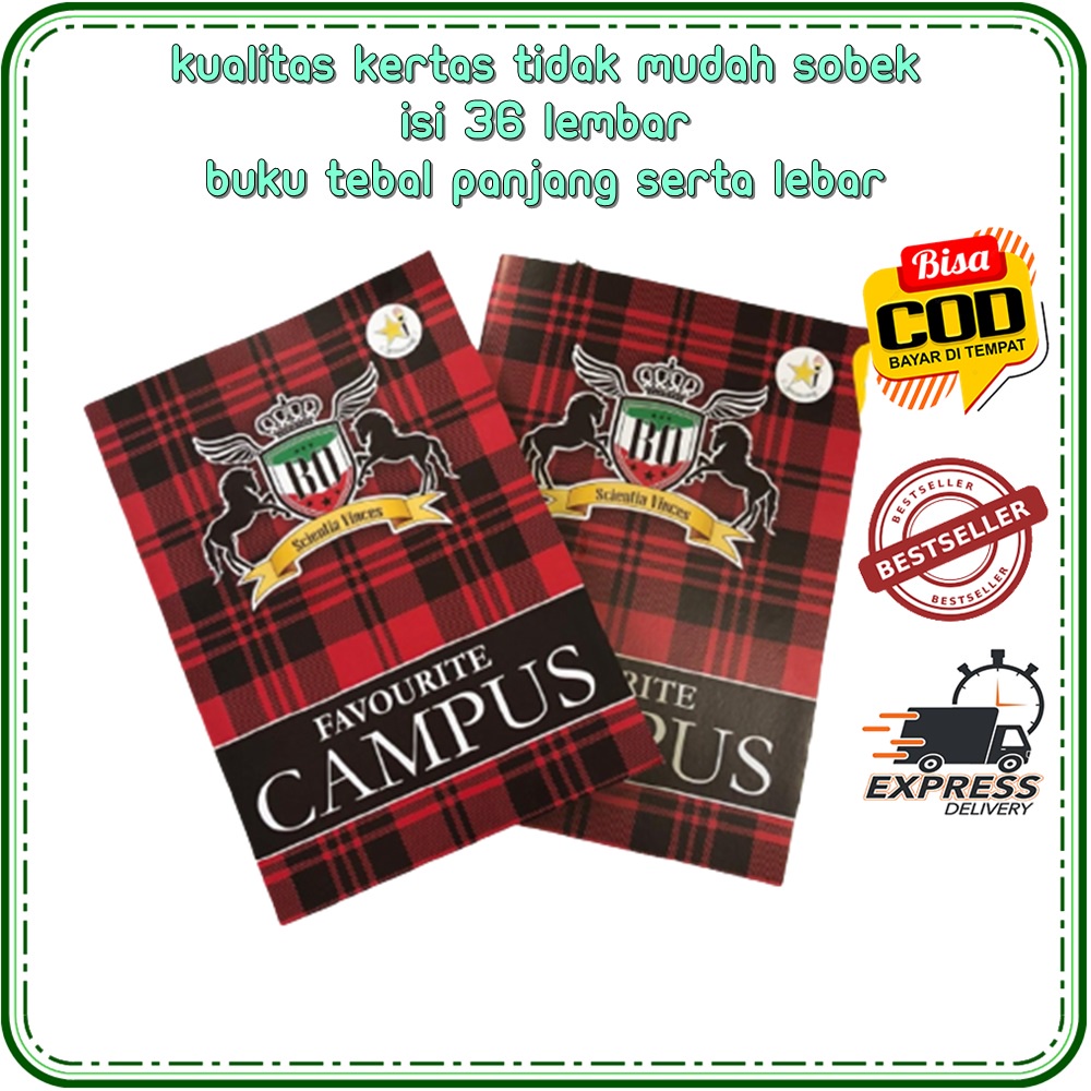 

1pcs Buku Tulis Campus 36 lembar Buku Sekolah Besar Buku Campus Buku Tulis Sekolah 36 Lembar Buku Catatan Sekolah