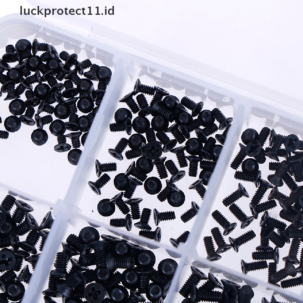 500pcs / set Sekrup universal m2 m2.3 m3 Untuk laptop / Komputer