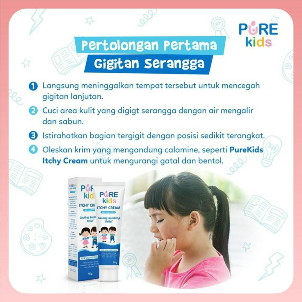 Pure Kids | Itchy Cream 15g | Krim Pereda Gatal Kulit Anak