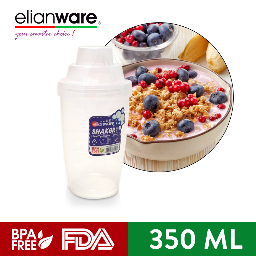 Elianware Twistable Transparent Shaker Blender BPA Free Container (350ml)