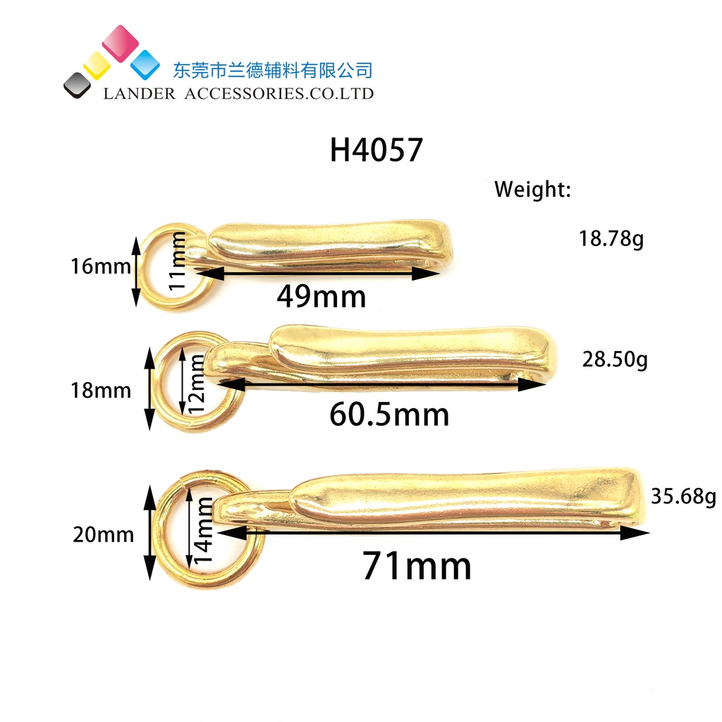 Cantelan Pengait Dompet Solid Brass Snaphook Fish Hook LANDER / Hook / H-4057