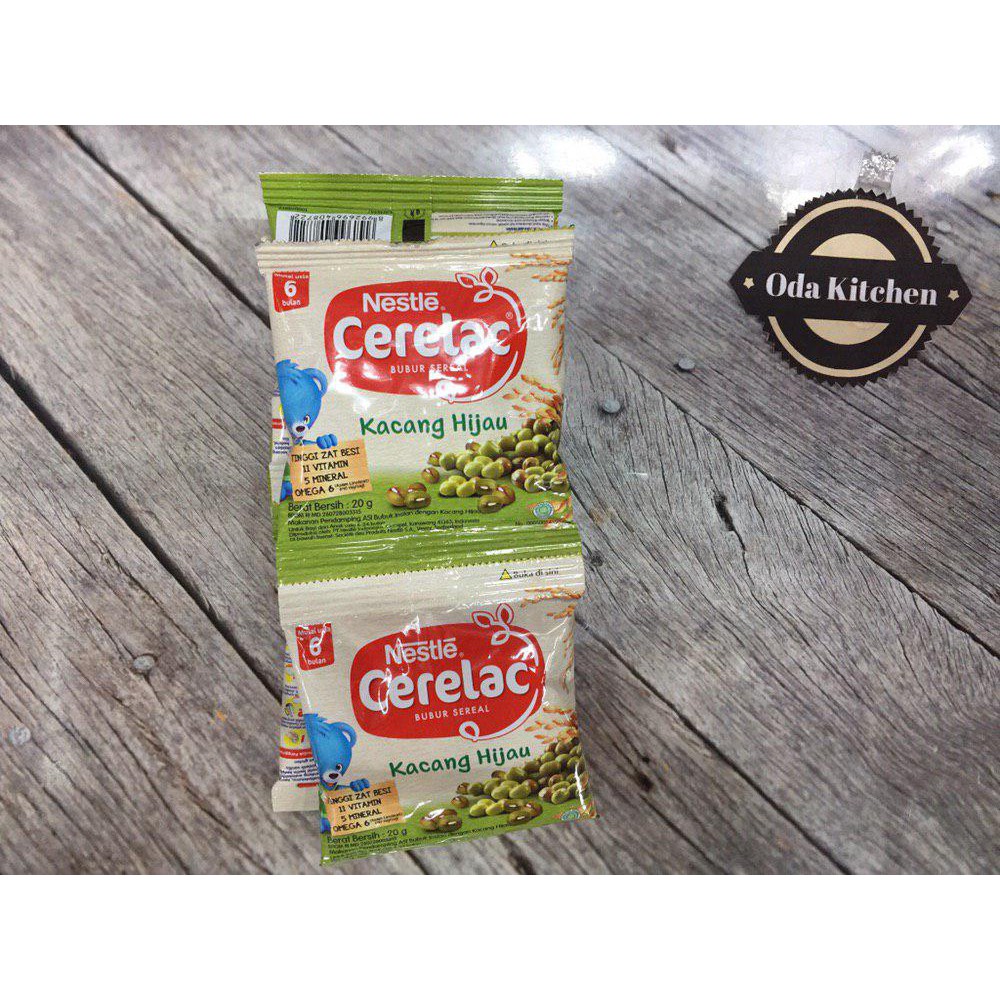 NESTLE CERELAC BUBUR BERGIZI KACANG HIJAU RENCENG 8X20gr