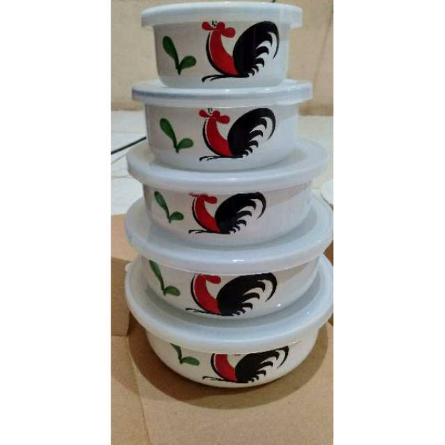 Kedaung Mangkuk Set + Tutup(5 set)  Mixing Bowl
