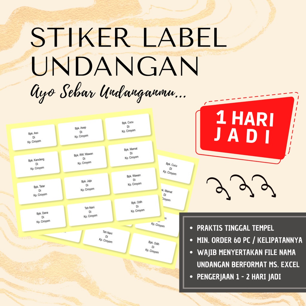 

CETAK STIKER LABEL UNDANGAN - LABEL UNDANGAN 103