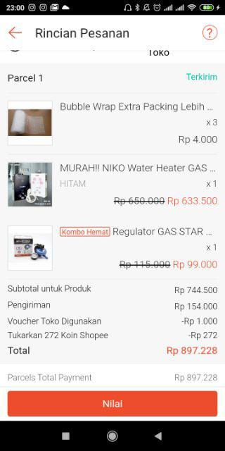 Regulator Gas Star Cam Sc-23 M(tekanan Rendah)