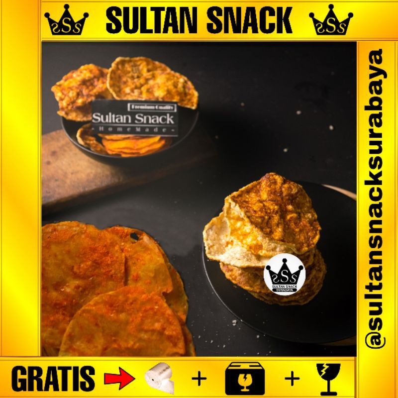 

SULTAN SNACK Emping Blinjo / Mlinjo Udang Super Istimewa
