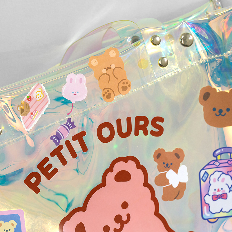 imoda 1Lembar Stiker Beruang Lucu DIY Perlengkapan Dekorasi Diary Stiker Untuk Scrapbook-3