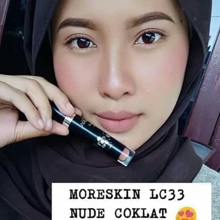 MORESKIN LIPCREAM MATTE NASA NO 33 COKLAT NUDE ORIGINAL