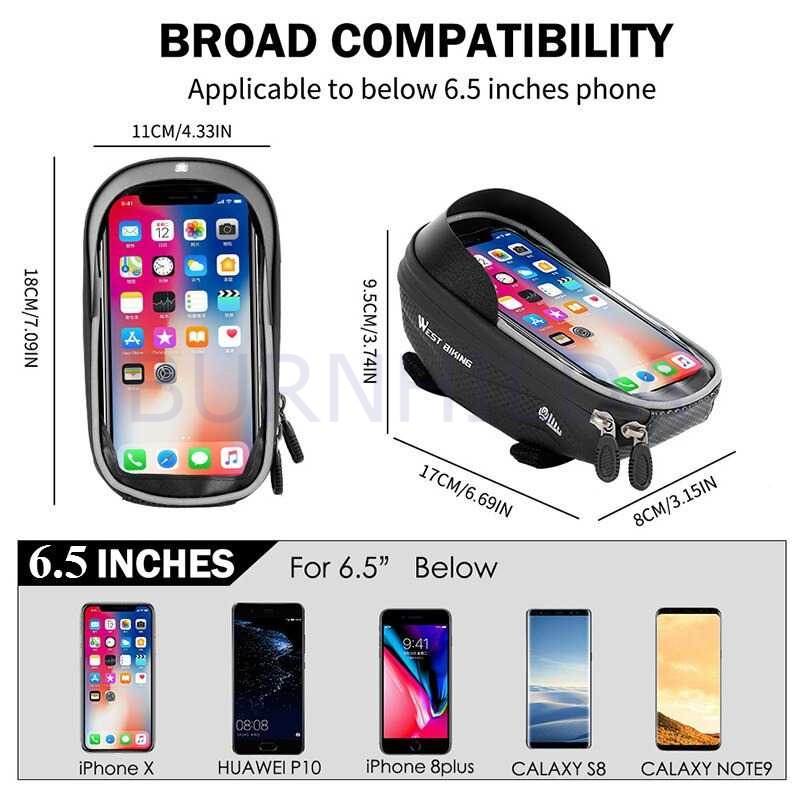 Tas Sepeda Waterproof Smartphone 6.5 Inch sepeda burnhilda