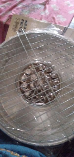 Pemanggang Sosis Dan Sate Roaster Memutar Grill Pan Serbaguna