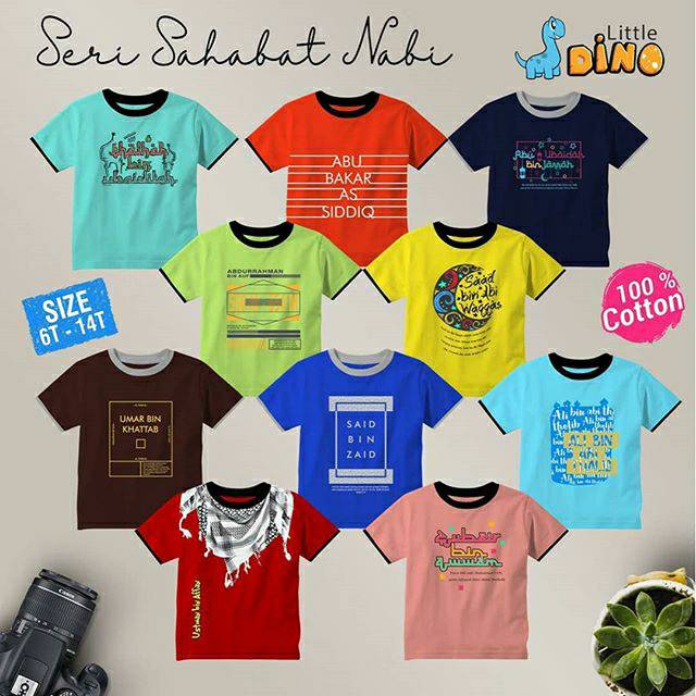 Kaos Anak Junior Versi Sahabat Nabi