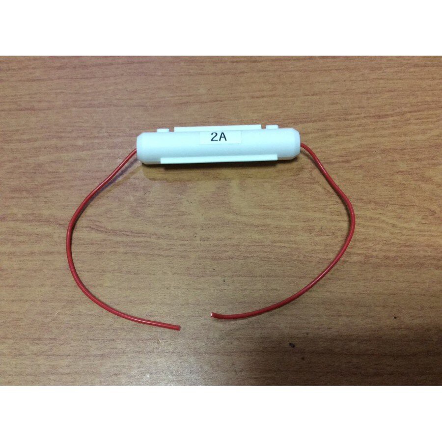 Rumah Fuse Sekring Tabung bulat + Fuse Sekring 2A Original