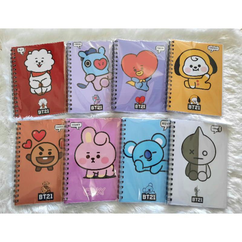 

3PIS BUKU DIARI MOTP BT21 BUKU MEMO CATETAN