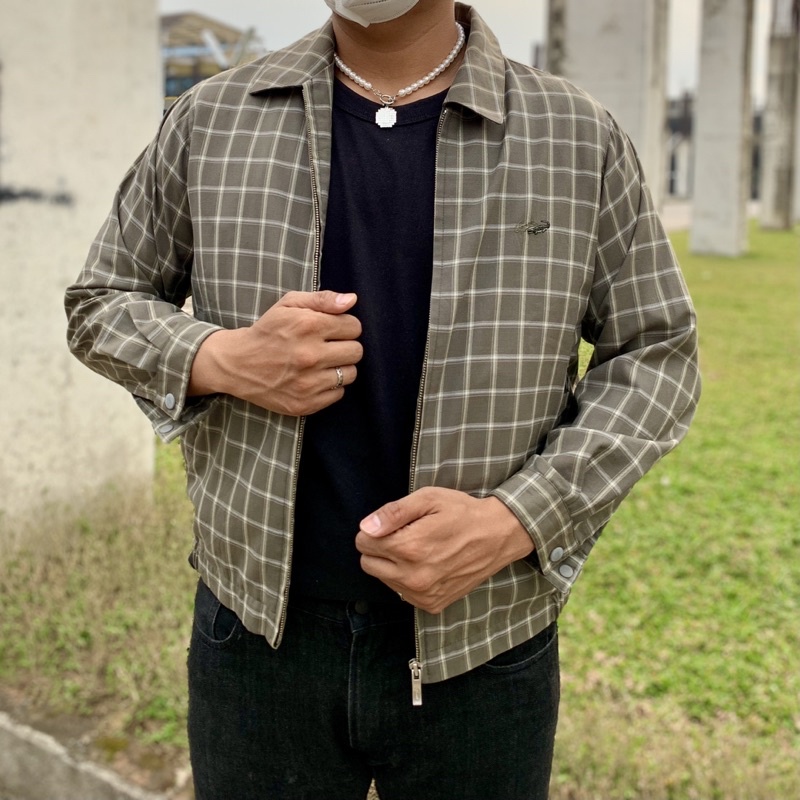 crocodile casual jaket tartan