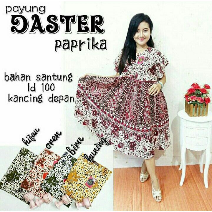 Daster Batik Pekalongan / Daster Payung motif Bunga Kekinian / Daster Untuk Anak Muda / Daster