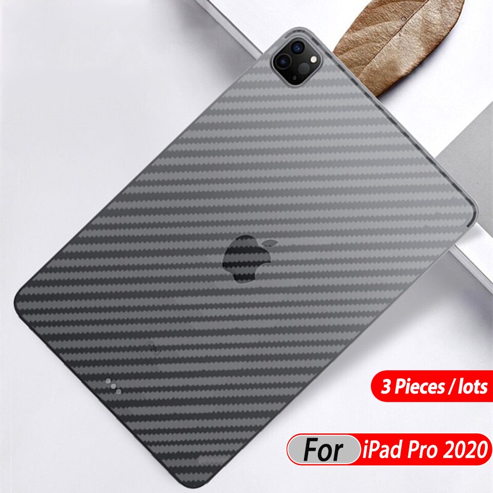 Film Pelindung Layar Bahan Carbon Fiber Untuk Ipad Pro 12.9 / 11 2020 Air Mini 1 2 3 4 5 6