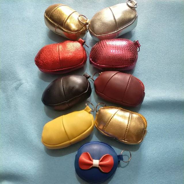 Dompet koin mini kulit asli Garut