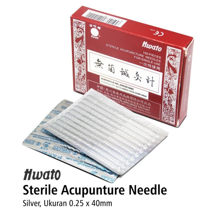 Hwato Sterilie Acupunture Needle Box Isi 100 Pcs OJB